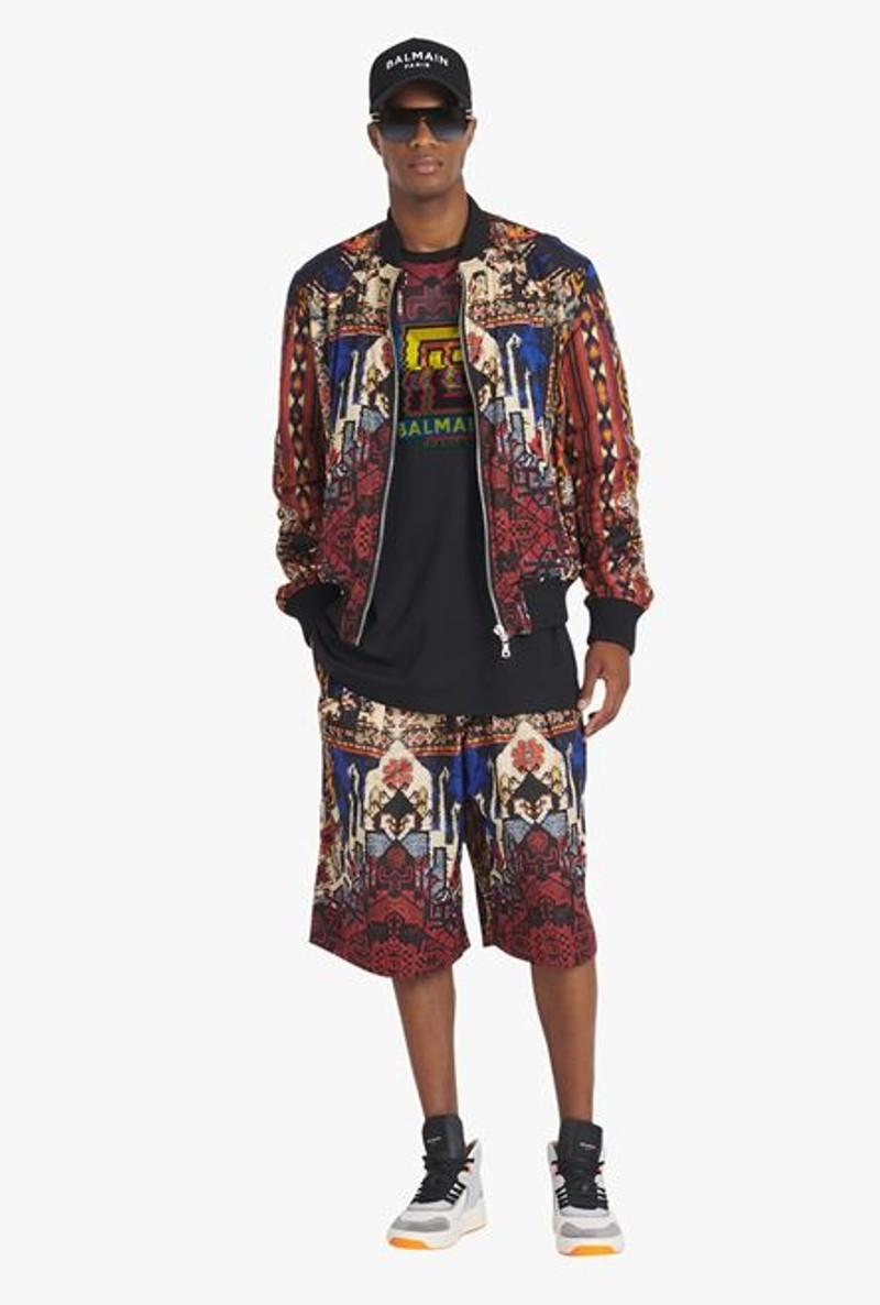 Balmain Multicolor nylon shorts outlook