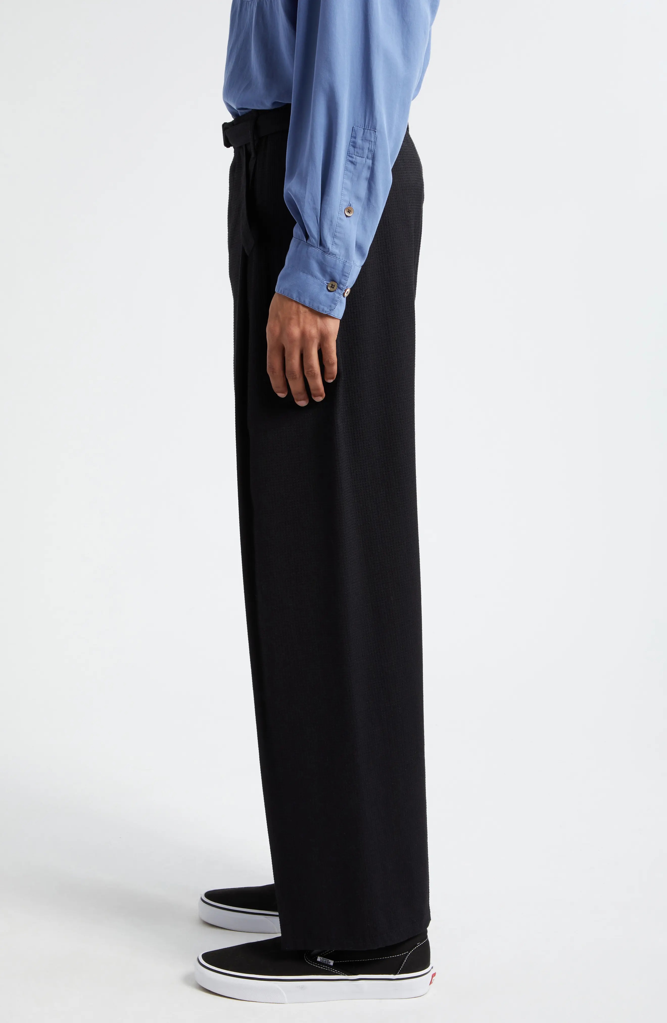 LEMAIRE 20aw BELTED PLEAT PANTS - スラックス