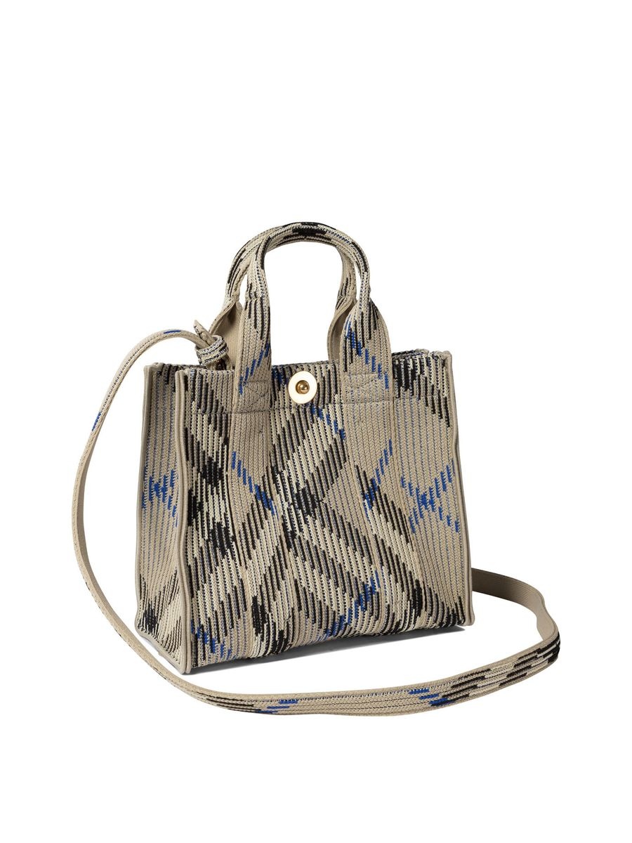 Burberry "Mini Check" Knitted Tote - 2