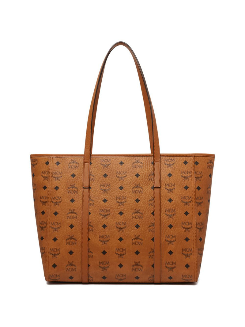 MCM Toni monogram plaque tote bag outlook