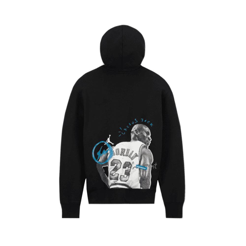 Air Jordan x Travis Scott x Fragment Hoodie 'Black' - 2