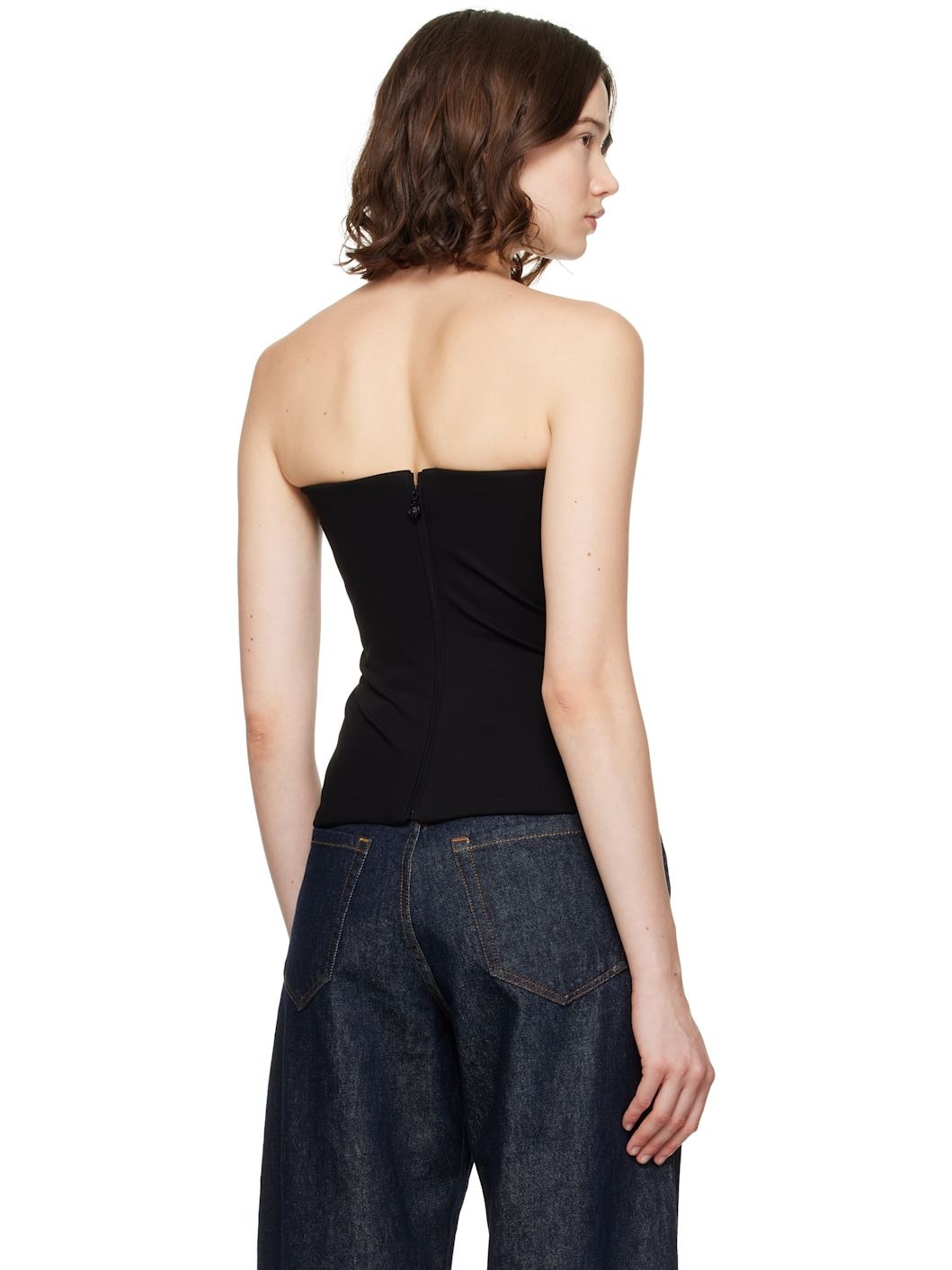 Black Bare Shoulders Top - 3