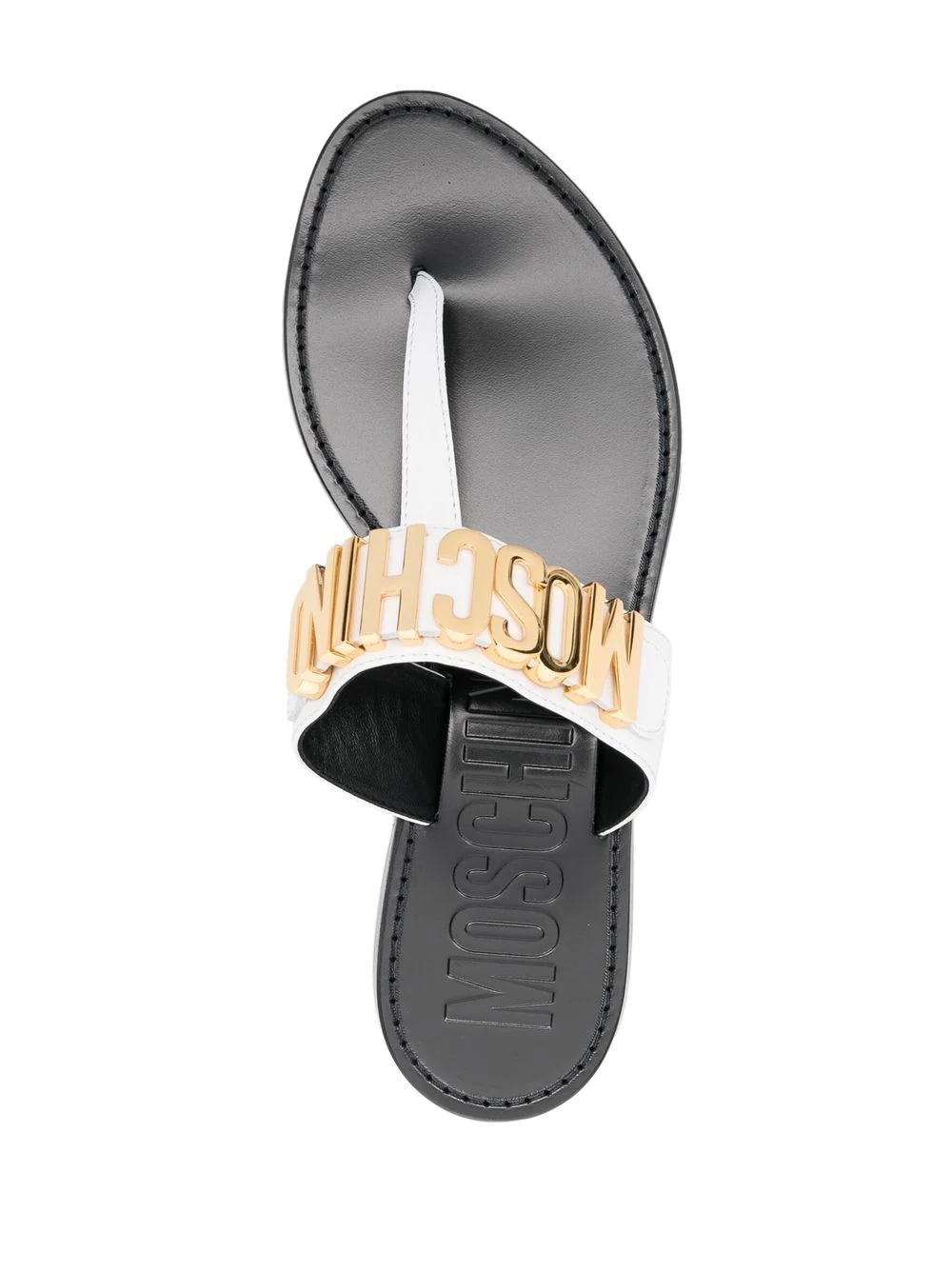 logo-lettering flip-flops - 4