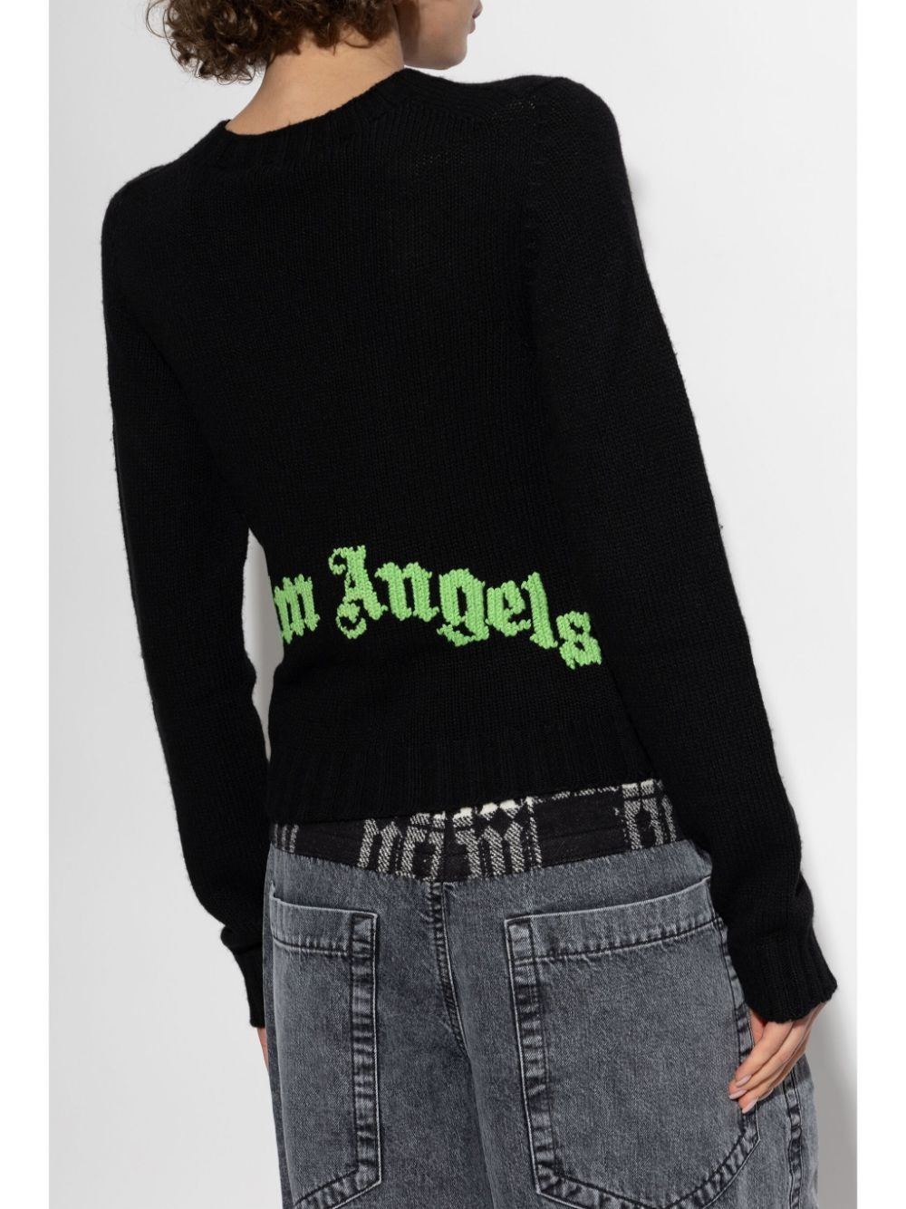 logo-intarsia jumper - 4