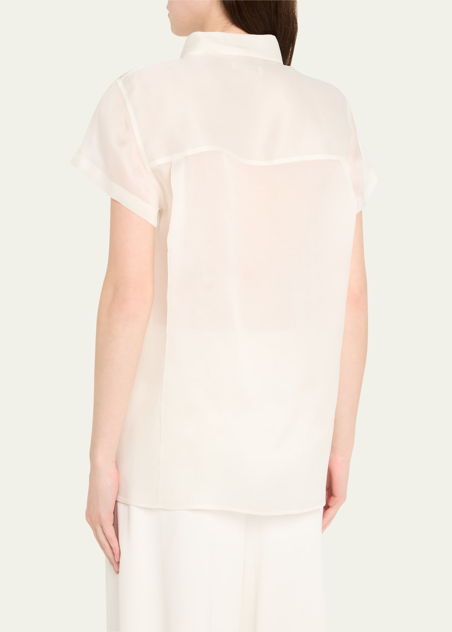 Keefe Short-Sleeve Silk Shirt - 3