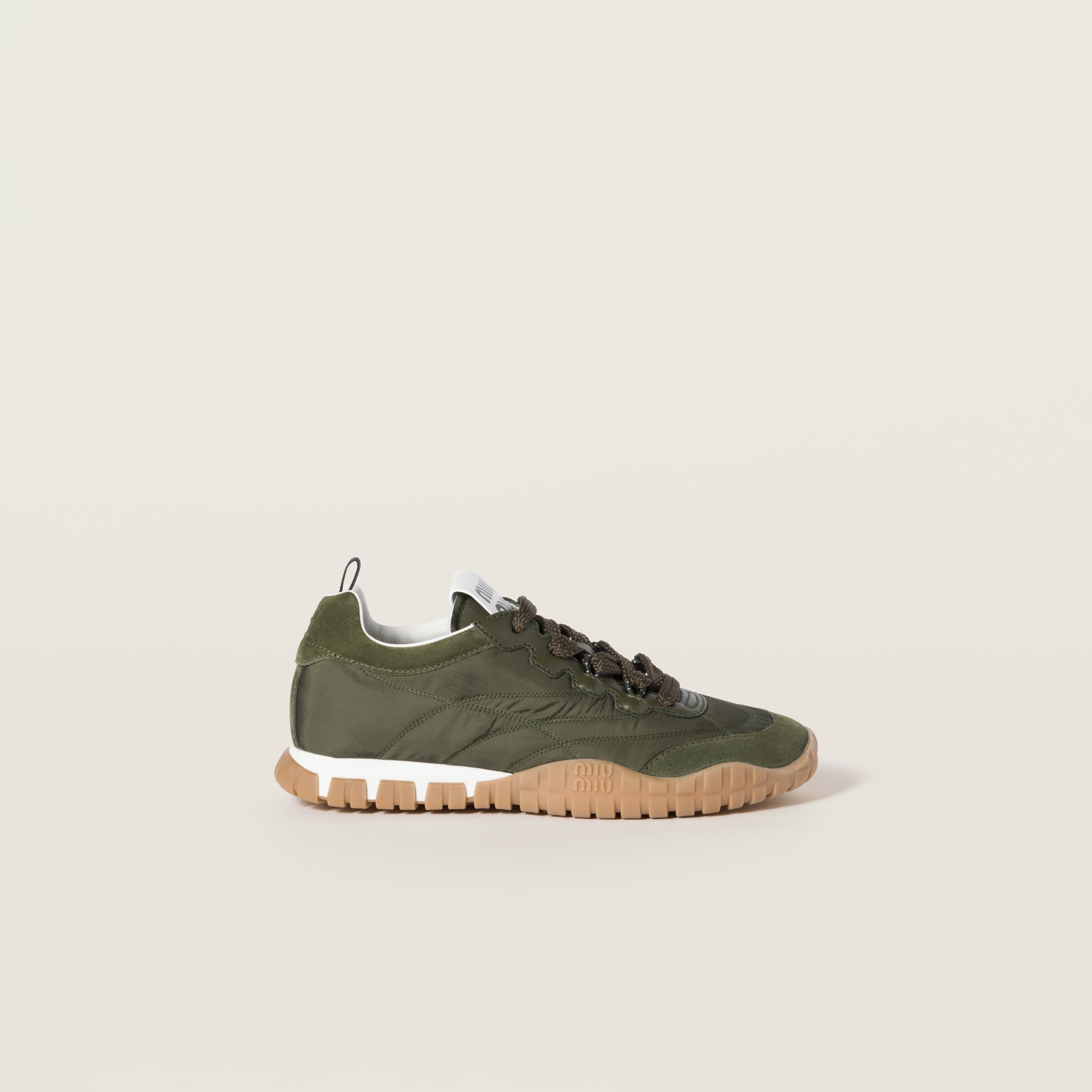 Tyre technical fabric and suede sneakers - 2