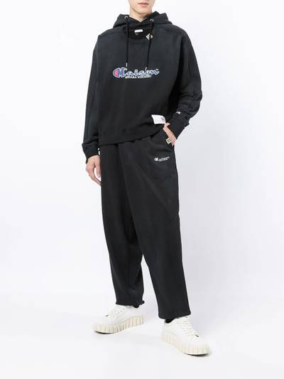 Maison MIHARAYASUHIRO logo-print pullover hoodie outlook