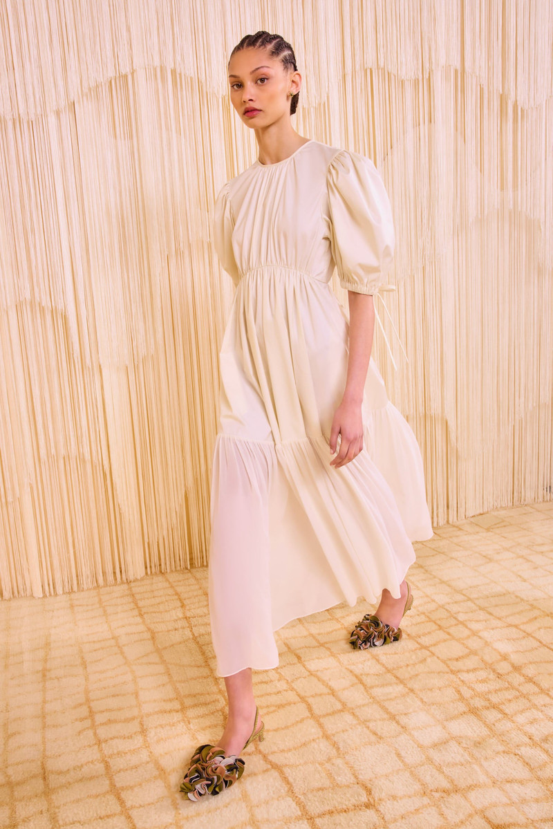 Collage Short Sleeve Midi Dress 3