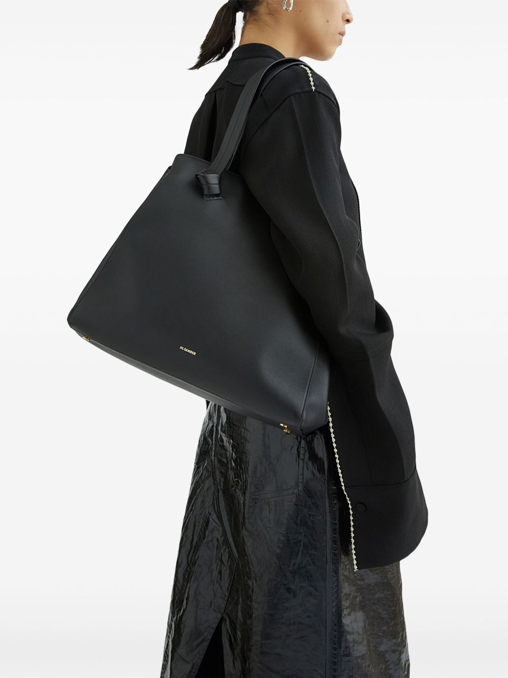 medium knot-embellished tote bag - 3