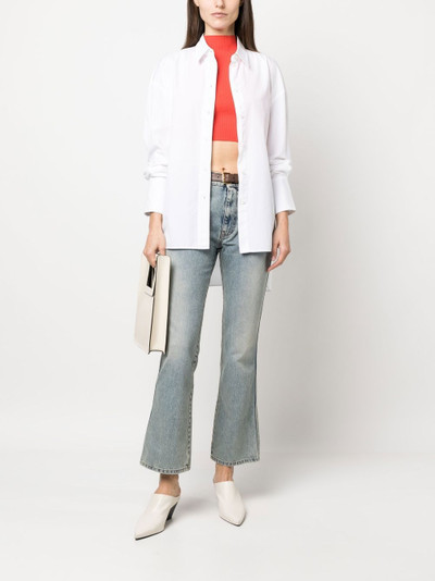 Ports 1961 stonewash flared cropped jeans outlook