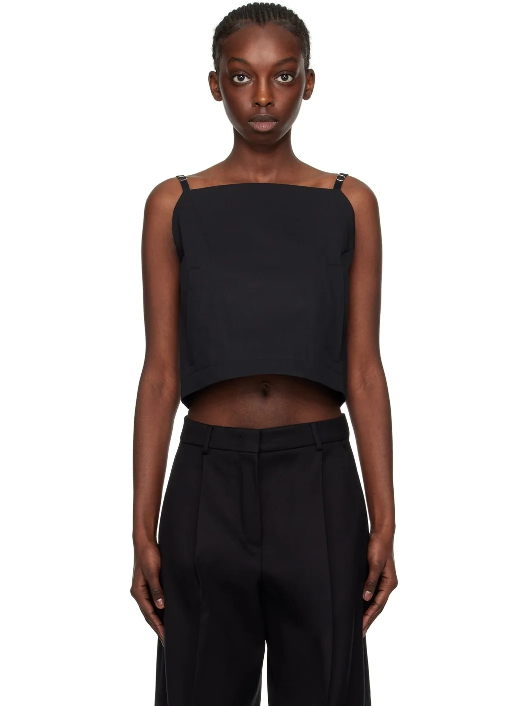 asymmetrical strap top - 1