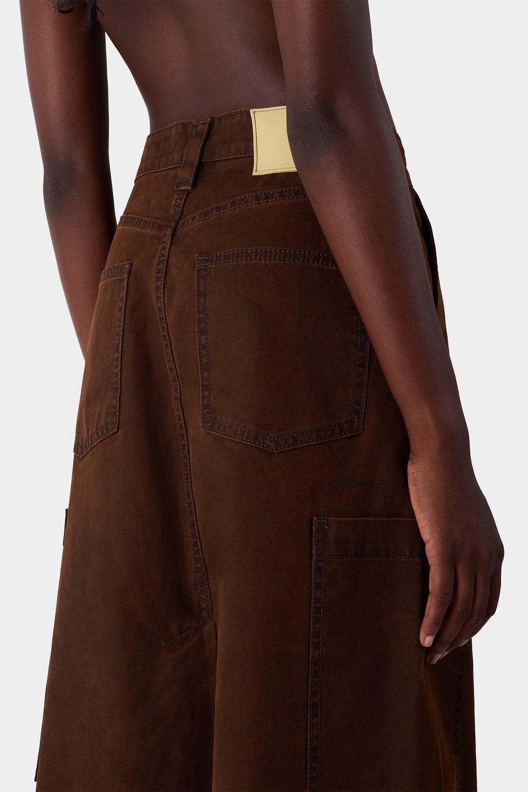 CARGO SKIRT / brown - 5