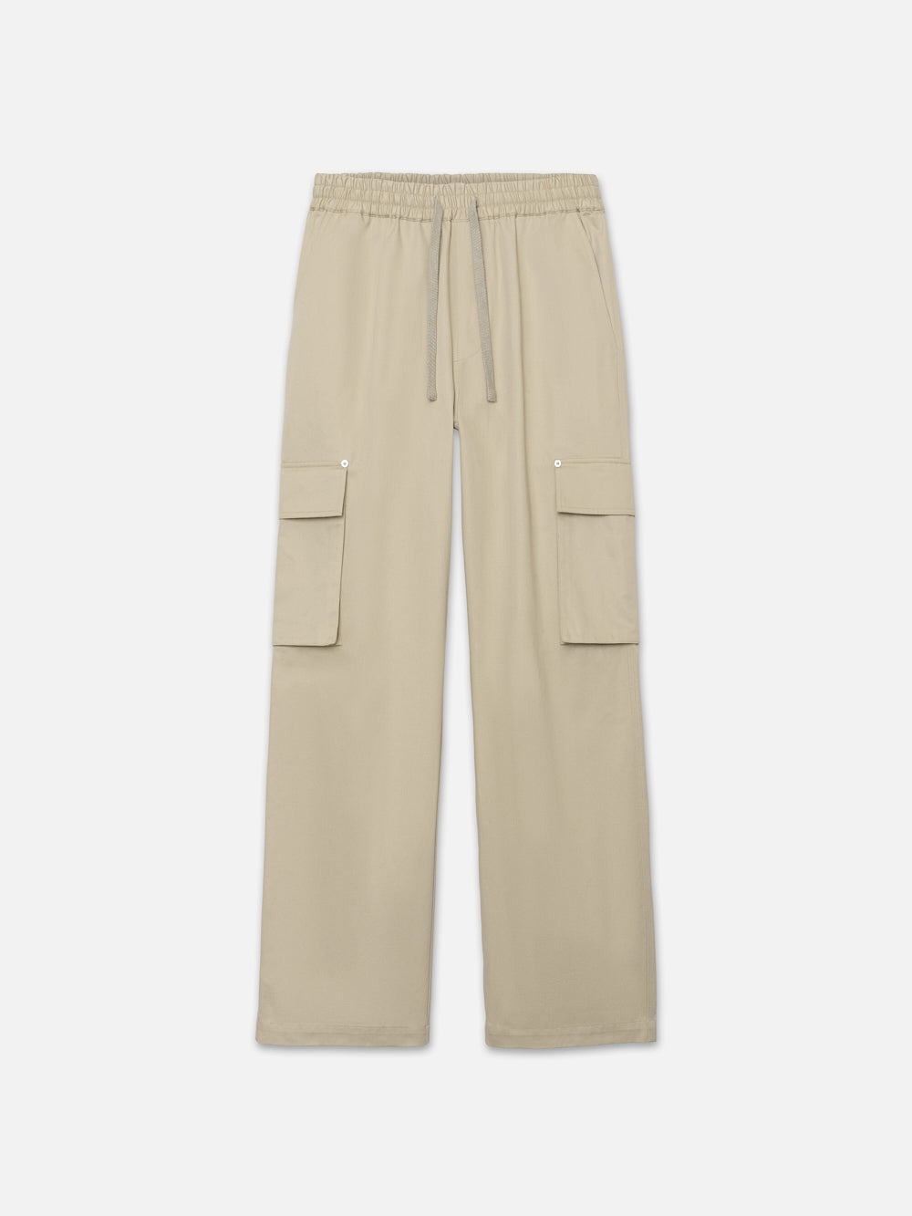 Wide Leg Cargo Pants in Smoke Beige - 1