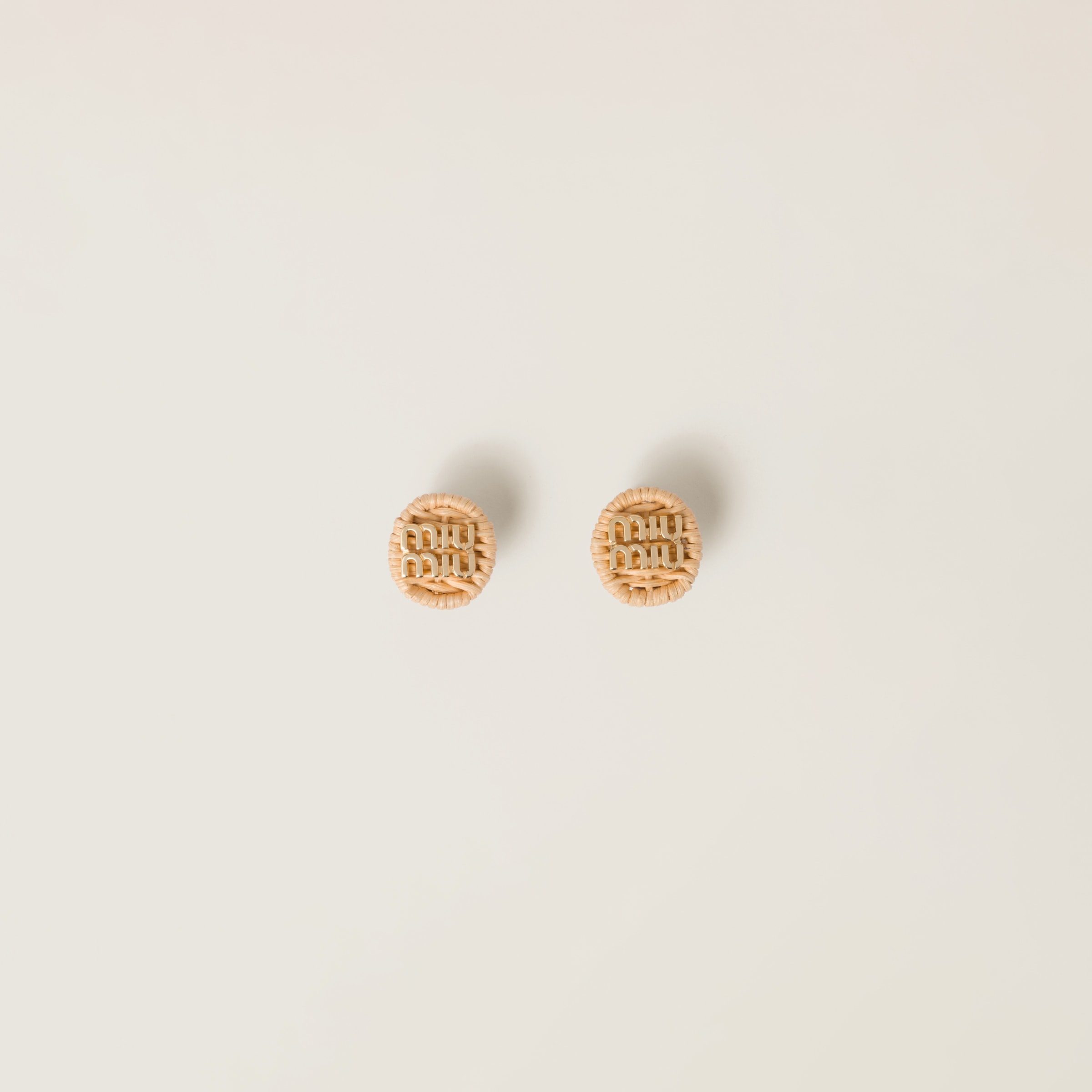 Woven fabric earrings - 1
