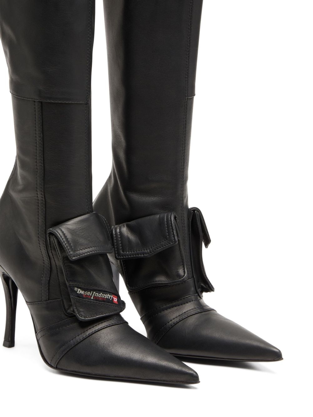 D-Venus Pocket leather boots - 4