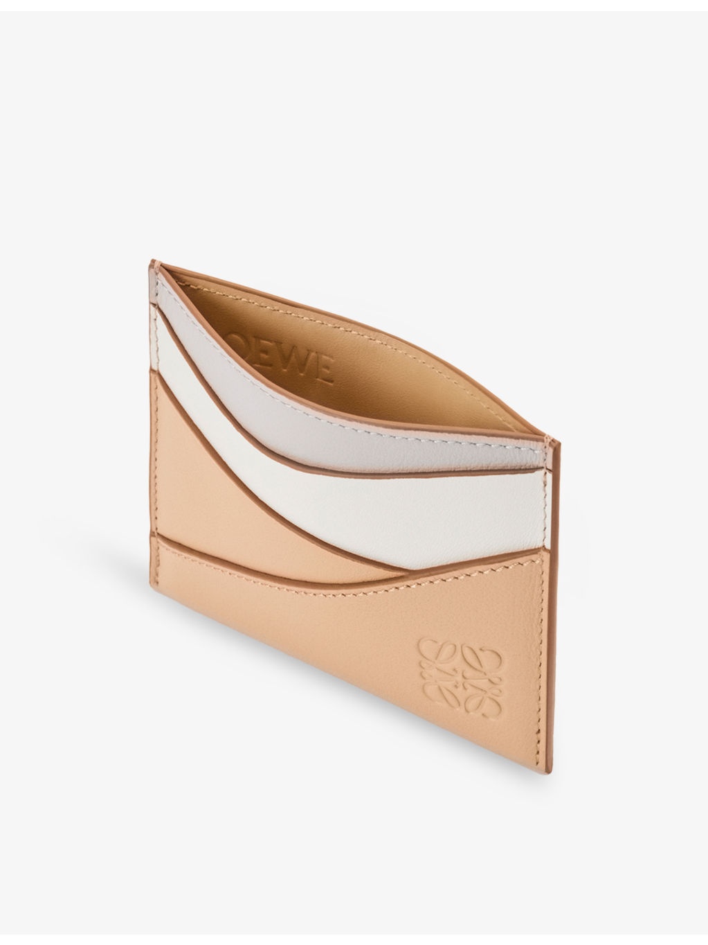 Puzzle Plain Leather Cardholder - 4