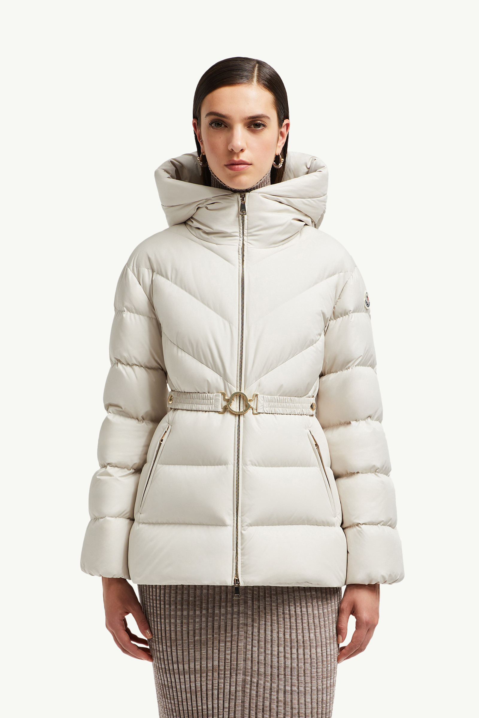 Brosse Diagonal-Quilted Hooded Short Down Jacket - 3