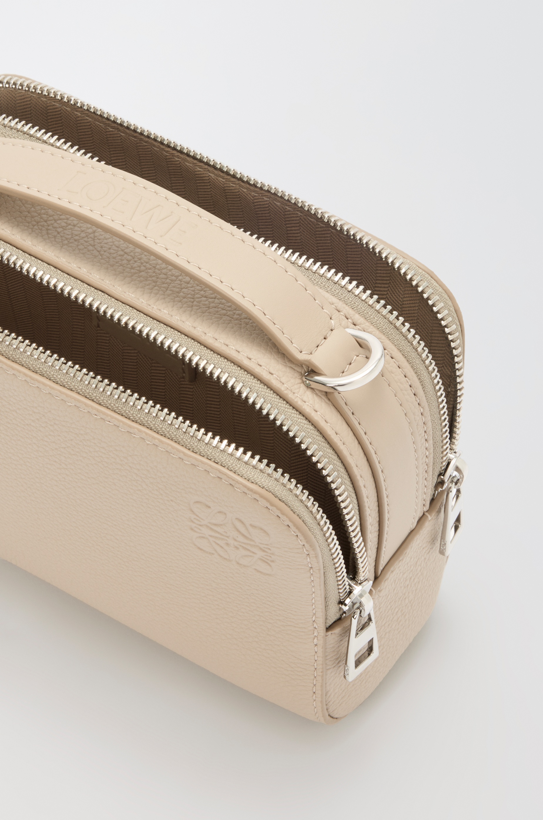 Mini crossbody camera bag in soft grained calfskin - 5