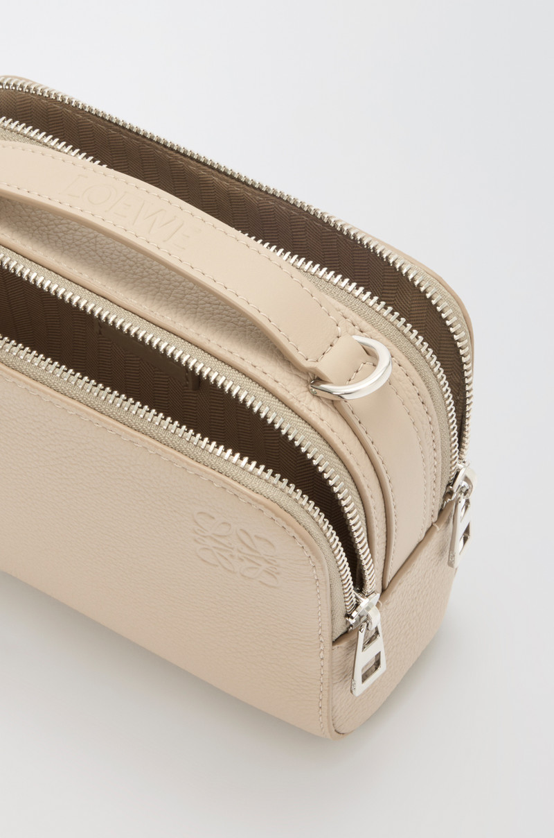 Mini crossbody camera bag in soft grained calfskin 5