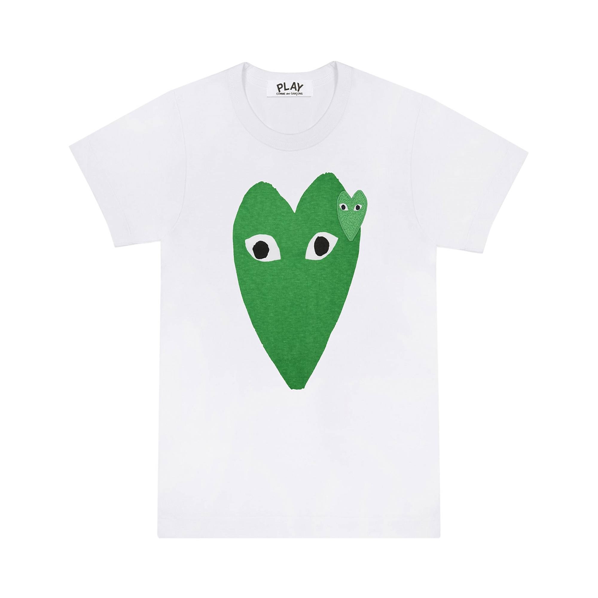 Comme des Garçons PLAY T-Shirt 'White/Green' - 1