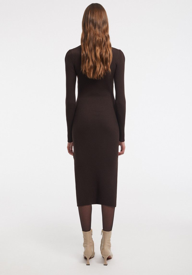 ARLA Merino ribbed polo dress 4