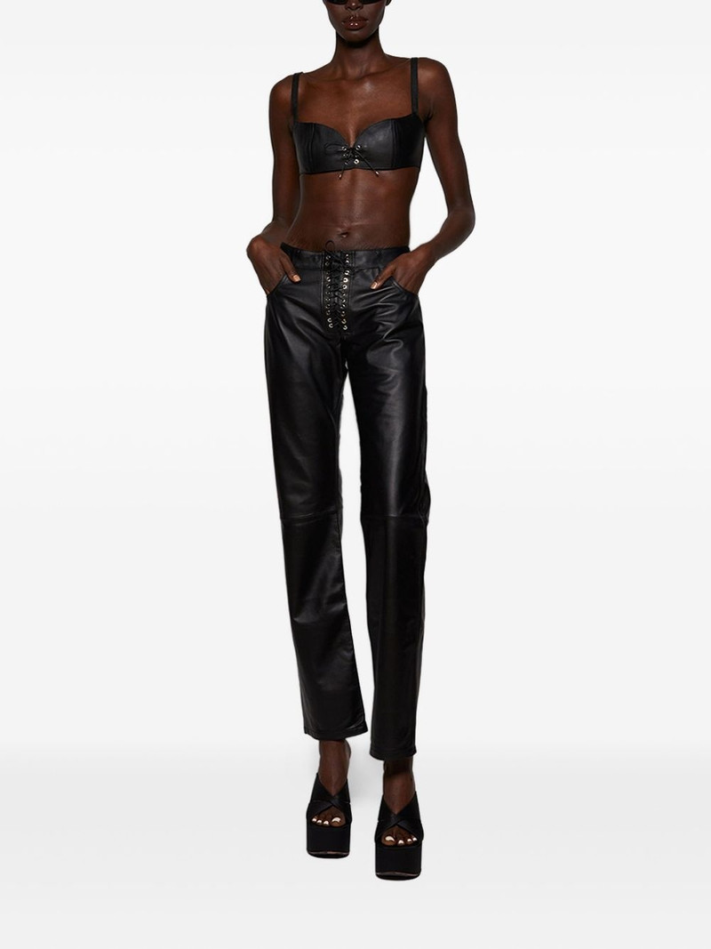 LUDOVIC DE SAINT SERNIN Steve leather trousers outlook
