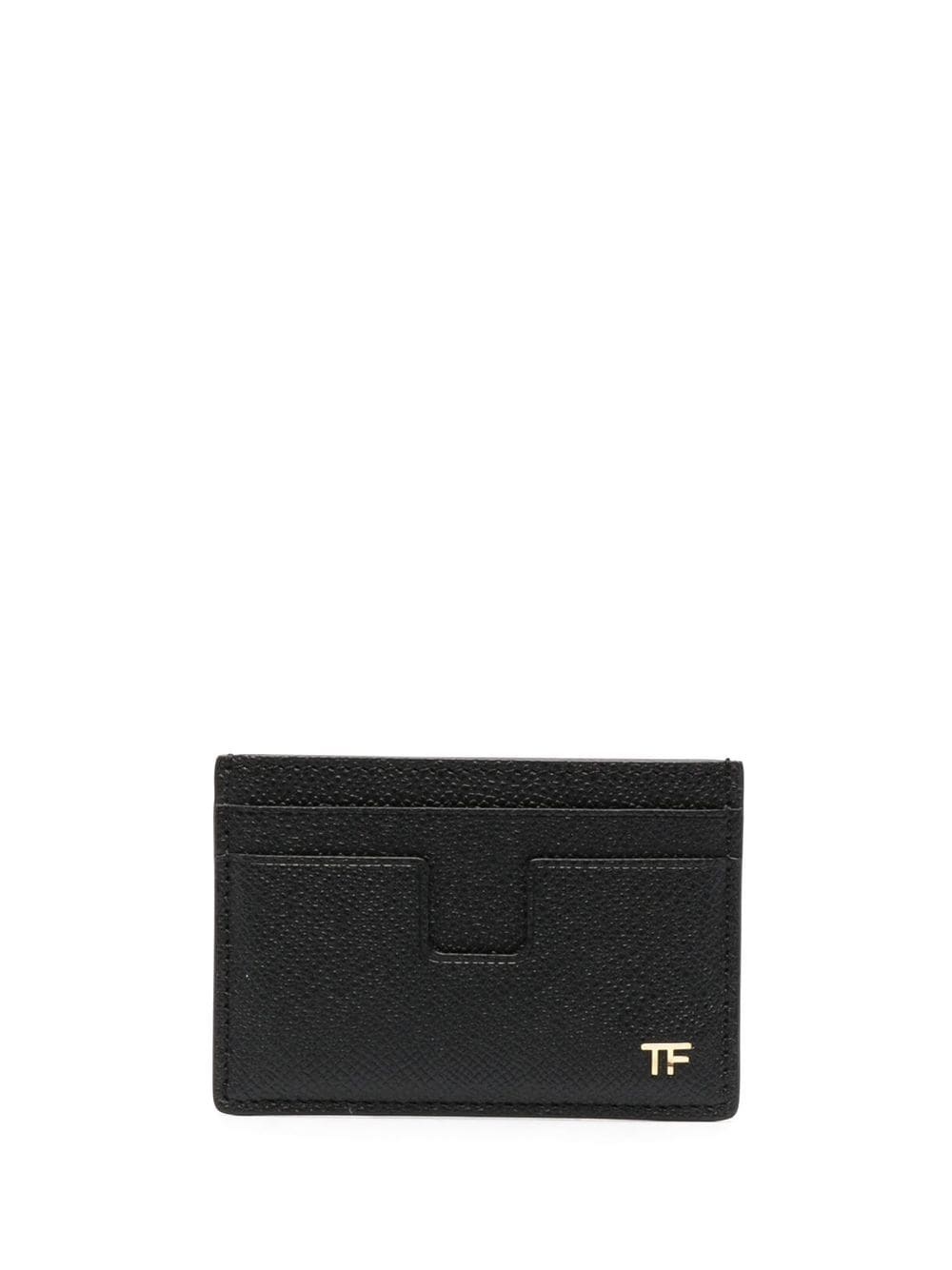 small grained texture leather cardholder - 1