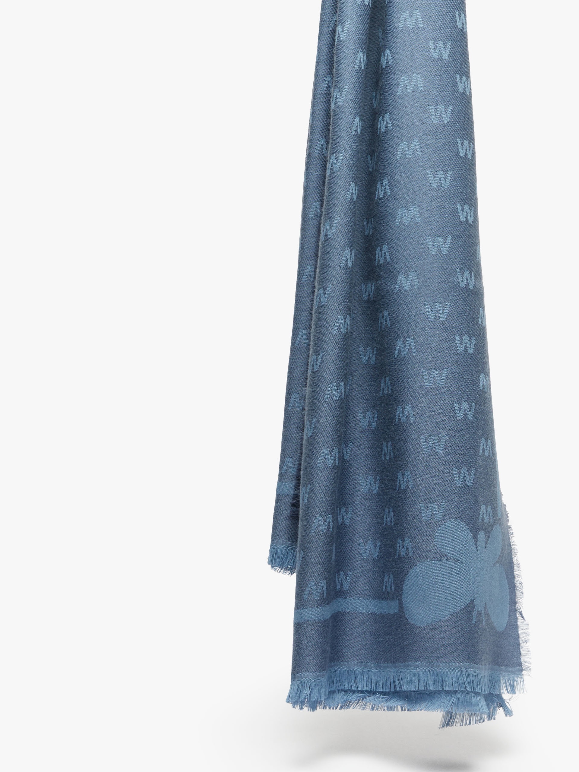 DIRE Jacquard-knit viscose and wool shawl - 1
