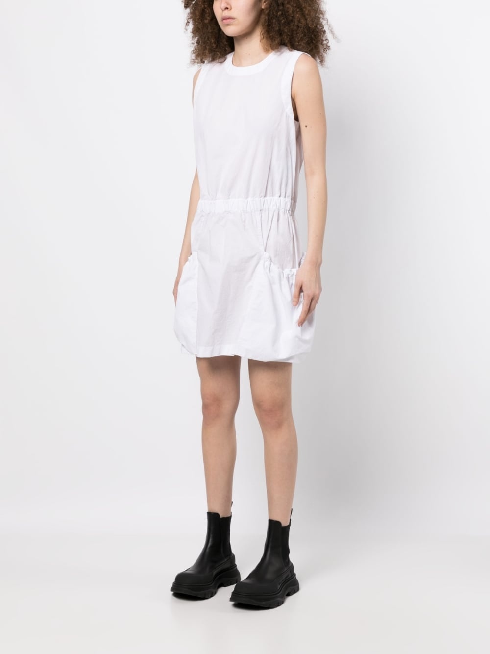 sleeveless cotton mini dress - 3