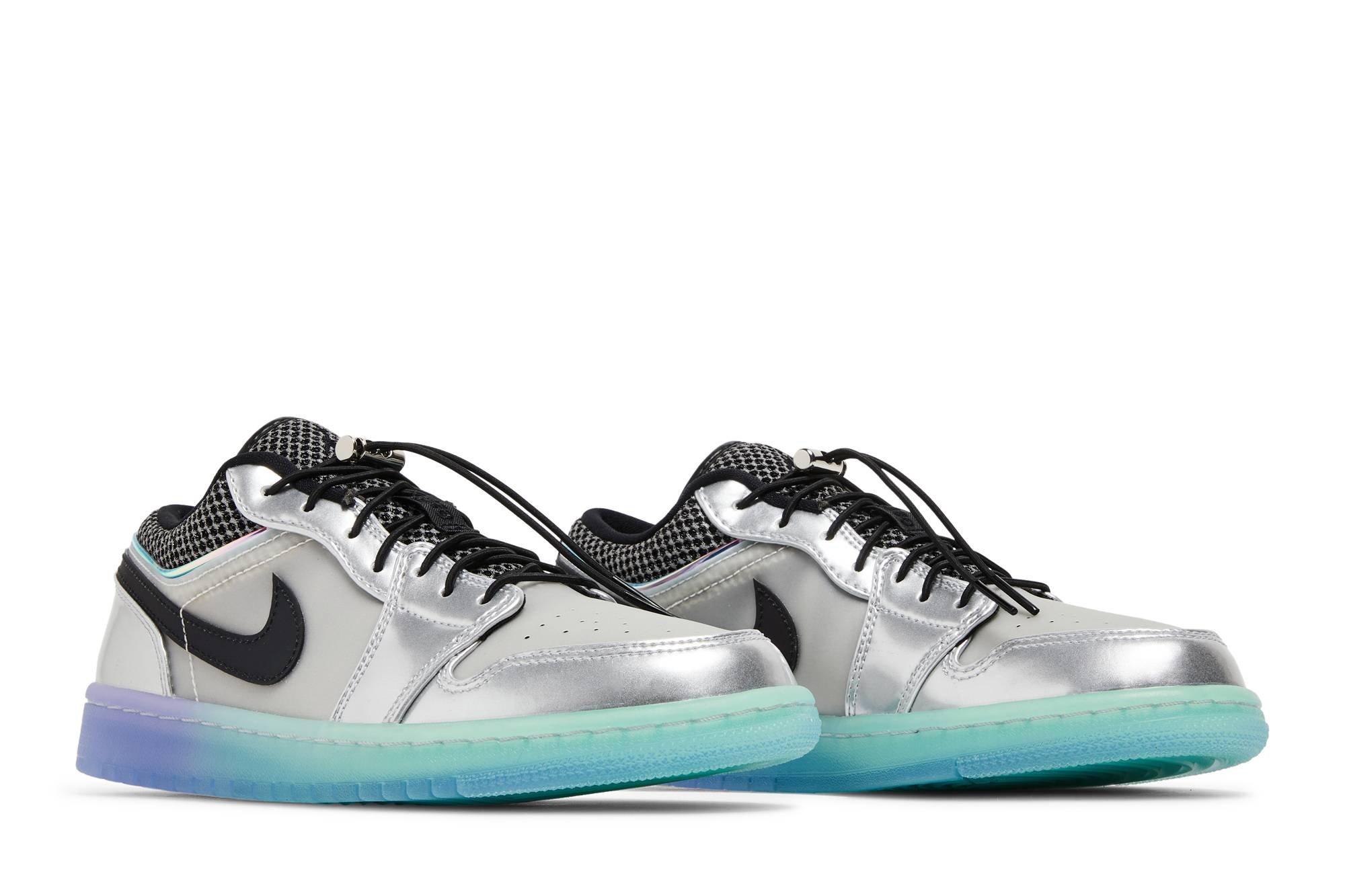 Wmns Air Jordan 1 Low SE 'Metallic Silver Gradient' - 8