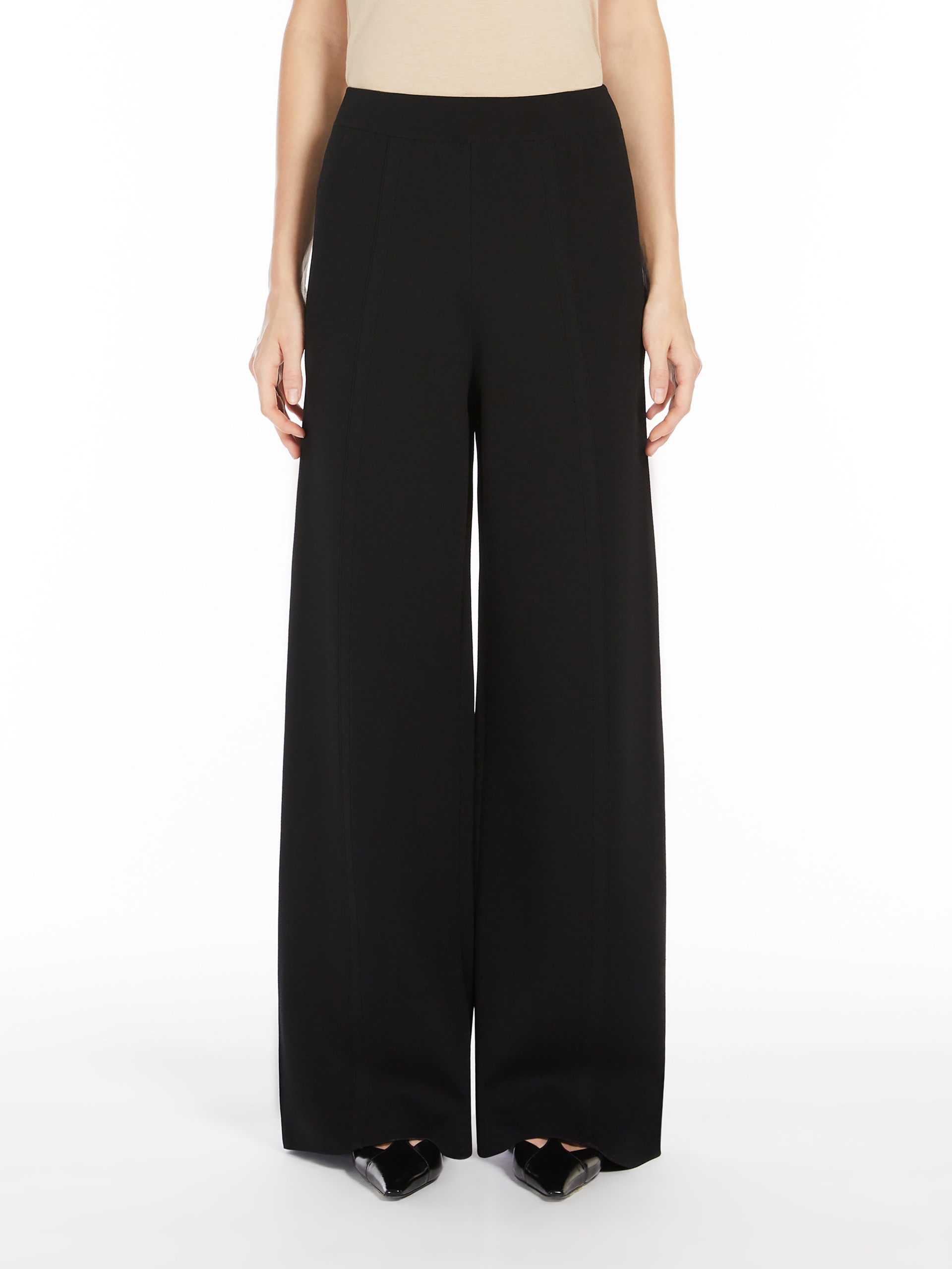 ASSIRO Wide-leg viscose knit trousers - 3