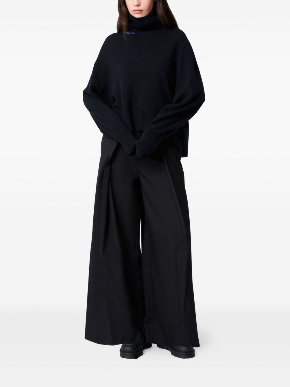 embroidered turtleneck sweater - 2