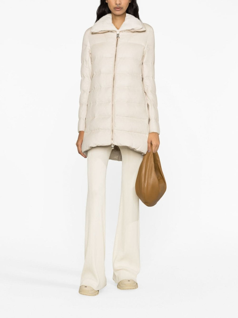 Herno padded zip-fastening coat outlook