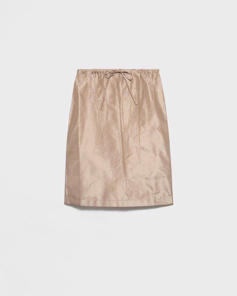 Taffeta midi-skirt 1