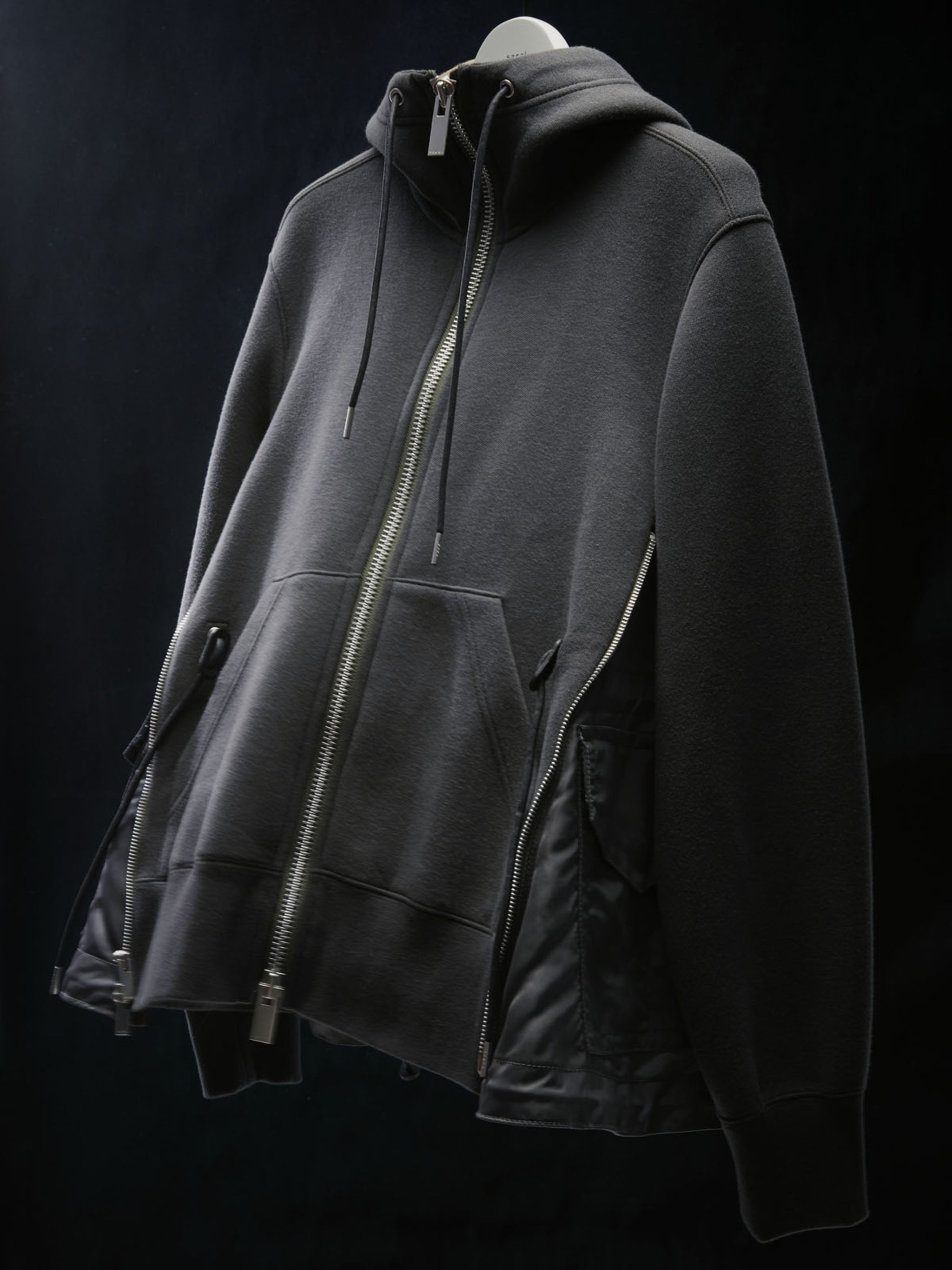 Sponge Sweat x Nylon Twill Hoodie - 4