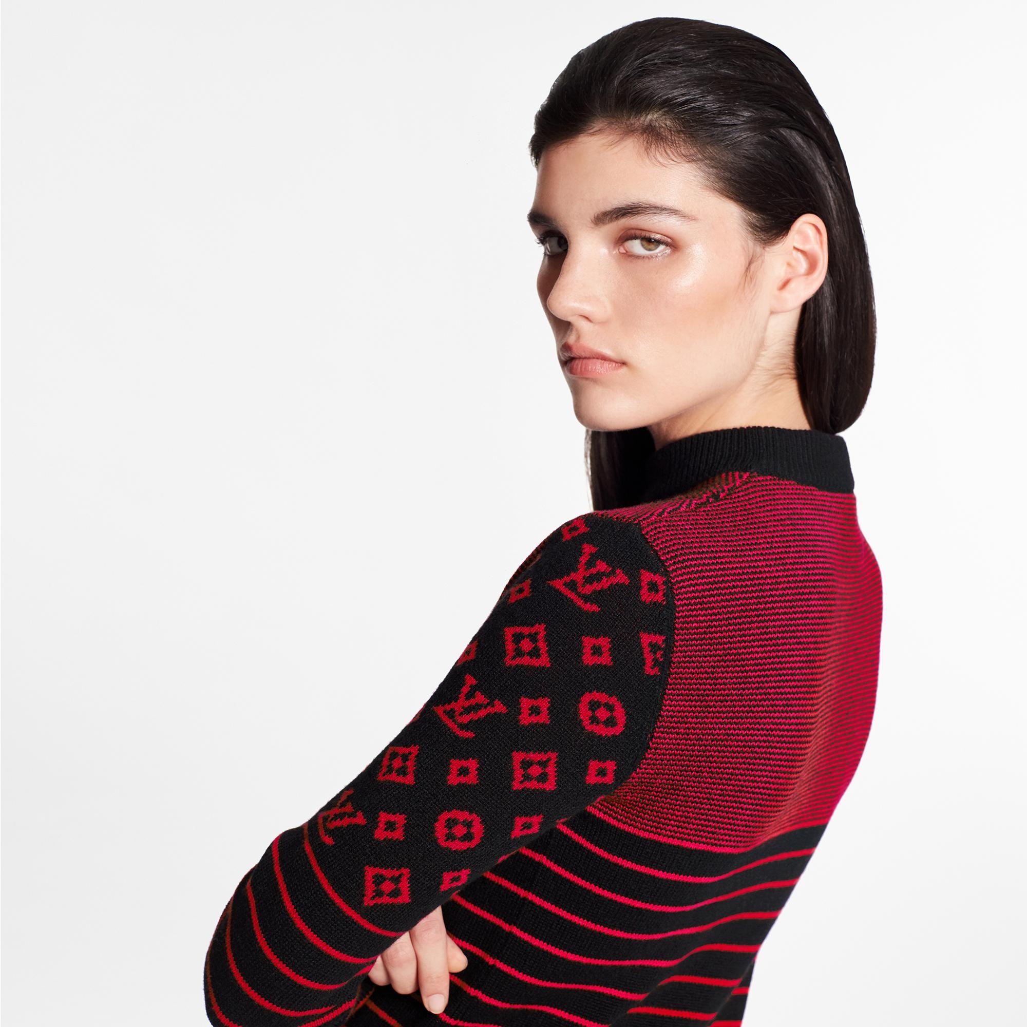 Cashmere Sweater With Contrasting Monogram Motif - 5