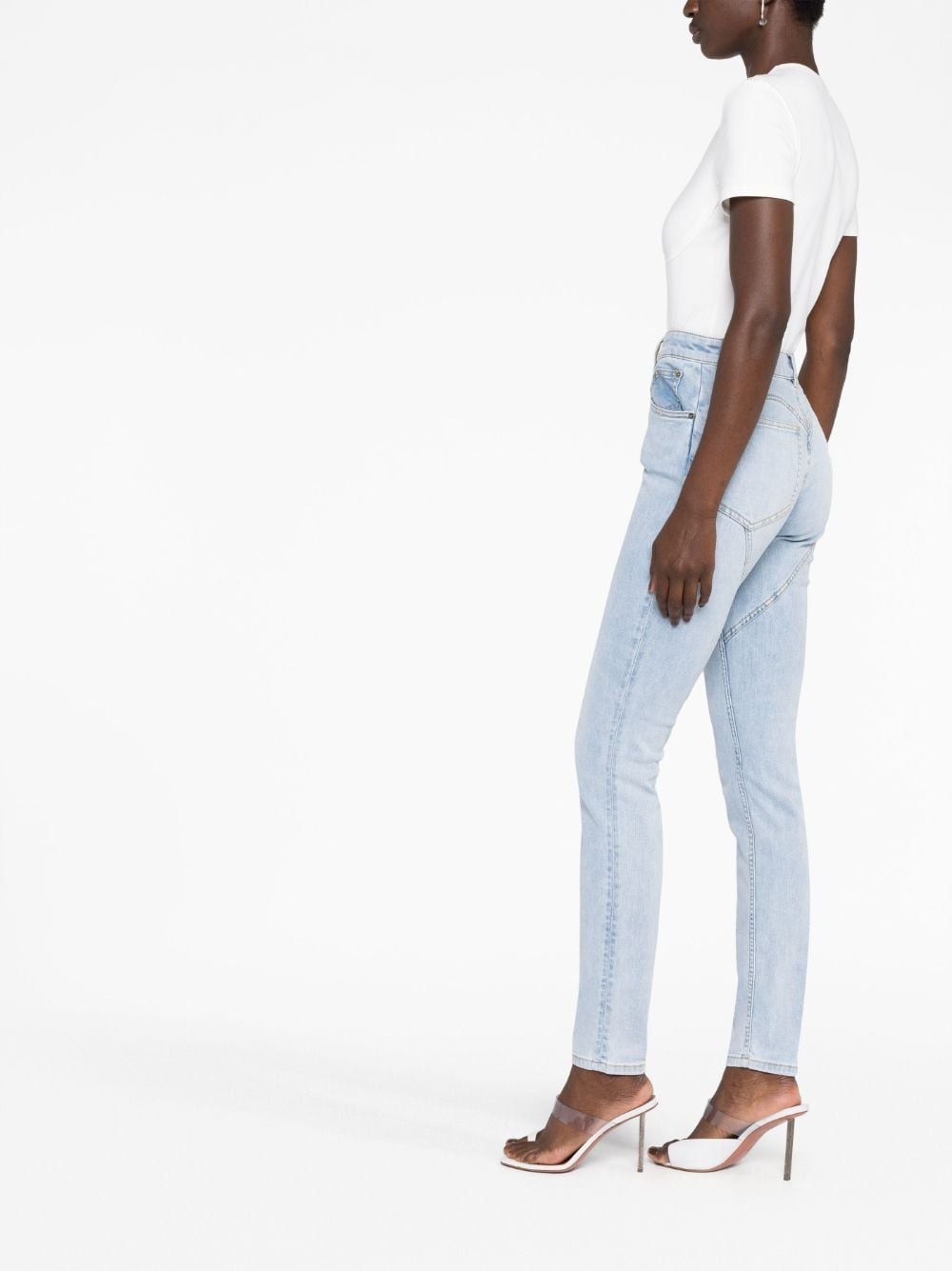 crystal-embellished jeans - 4