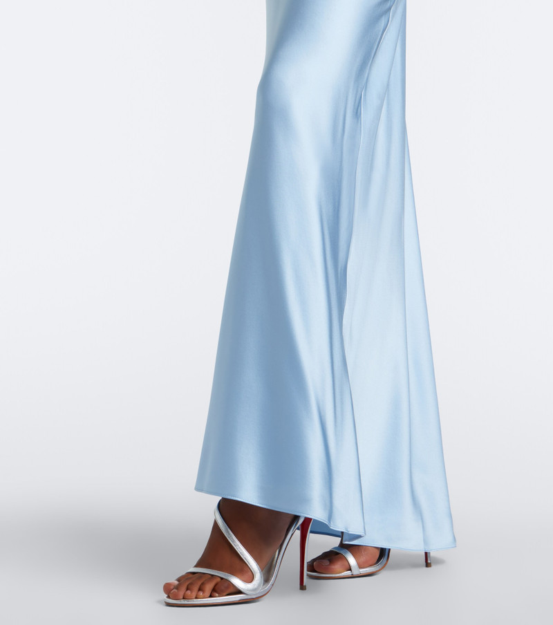 Silk charmeuse maxi skirt 4