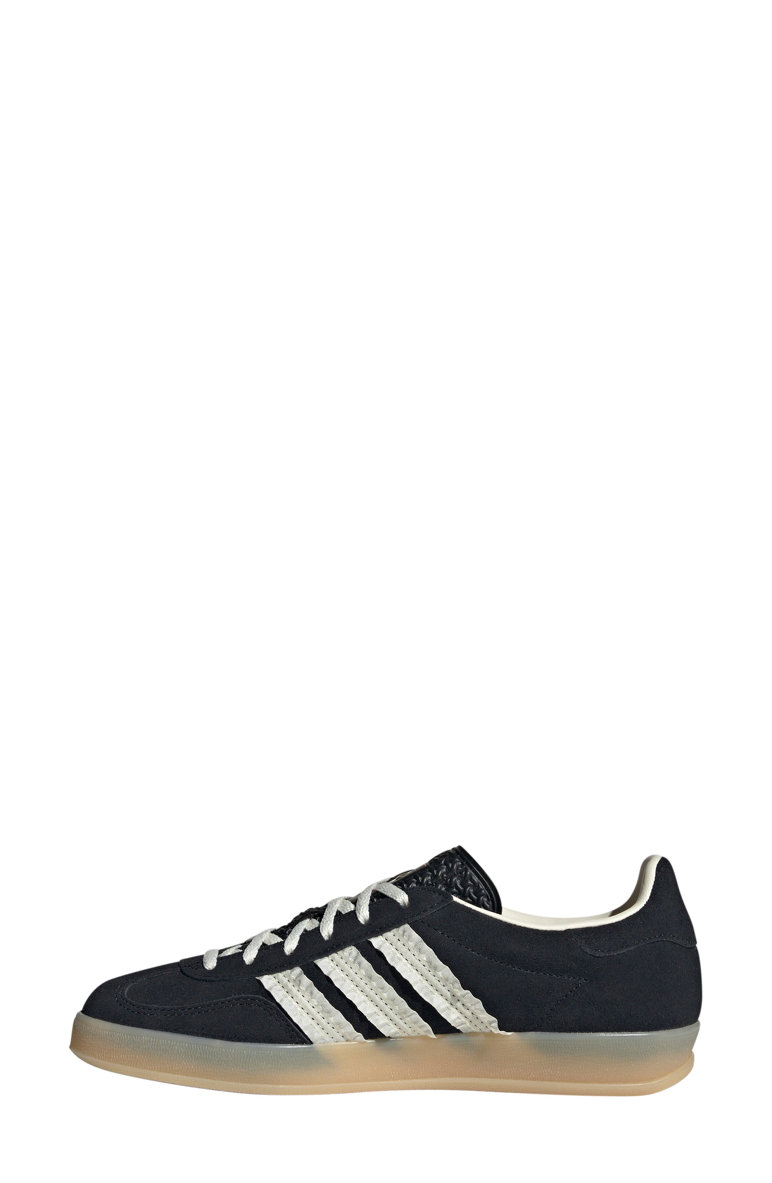 adidas Gazelle Indoor Sneaker in Black/Cream White/Gum at Nordstrom - 6