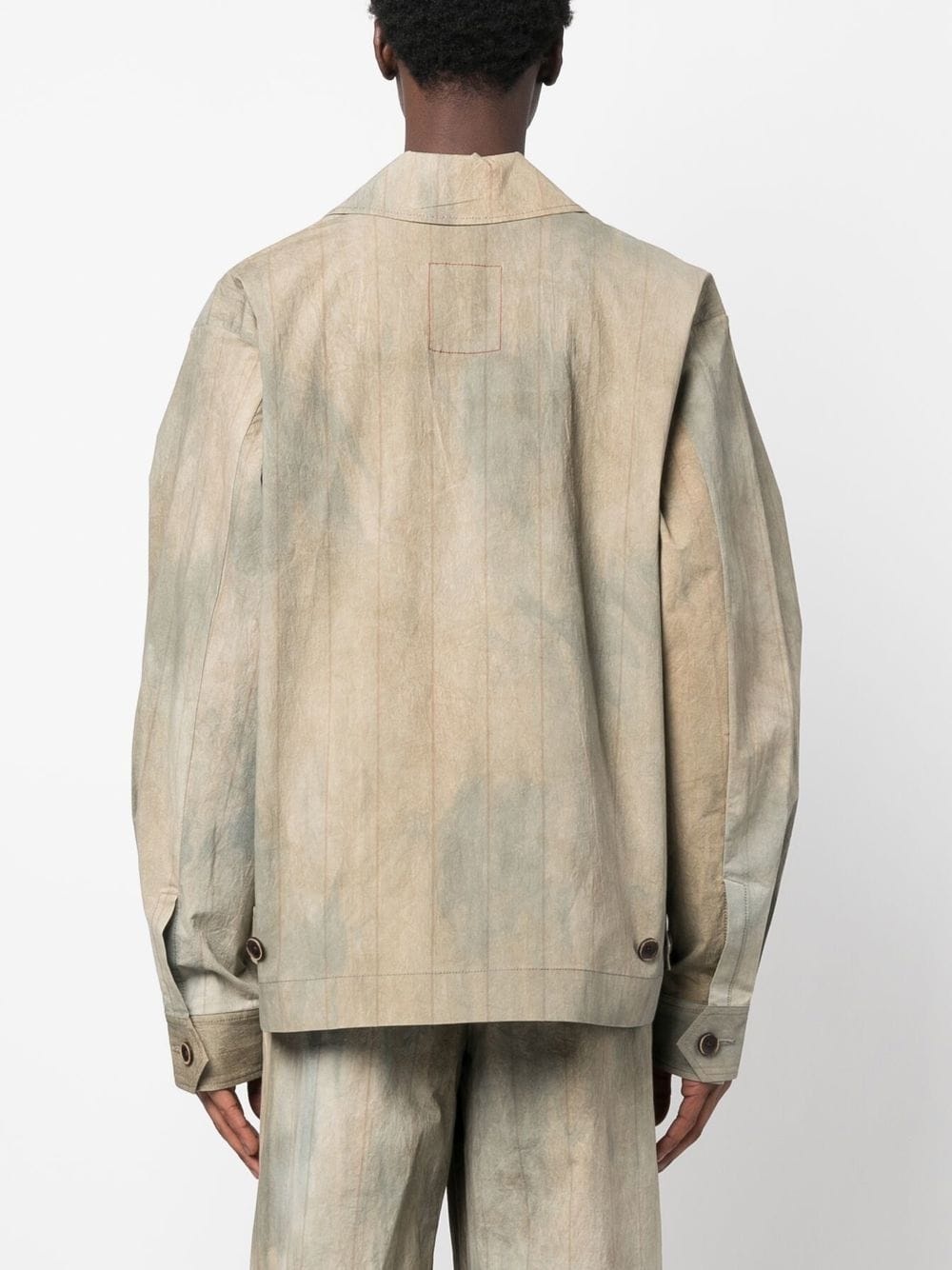 faded-effect long-sleeve shirt - 7