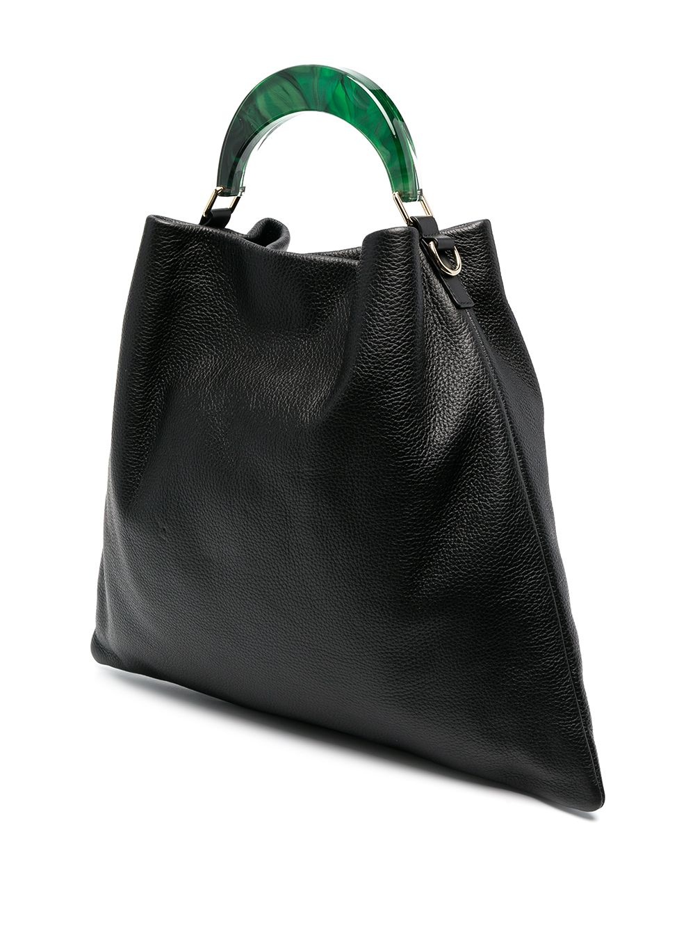 leather tote bag - 3