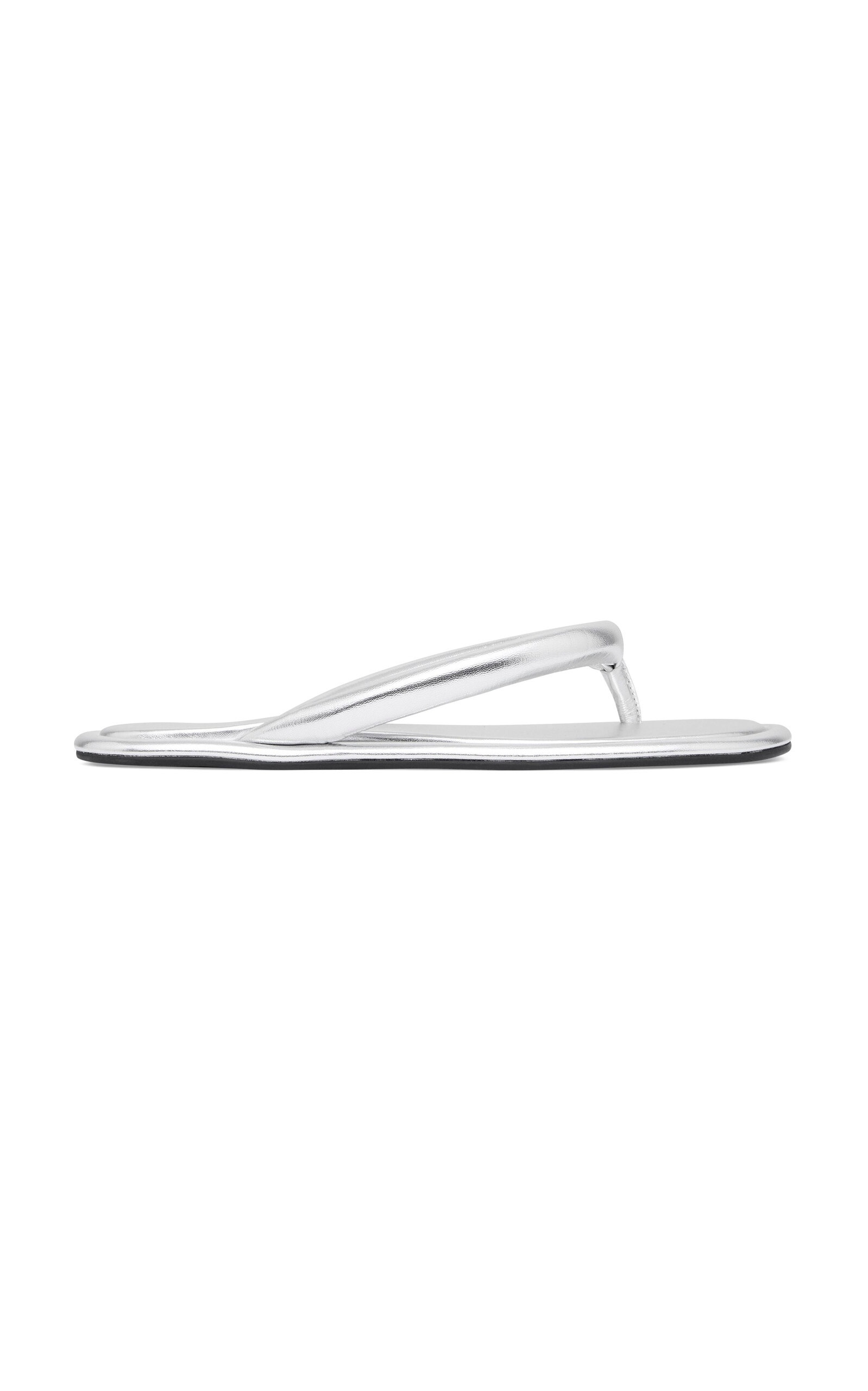 Sumi Leather Slides silver - 1