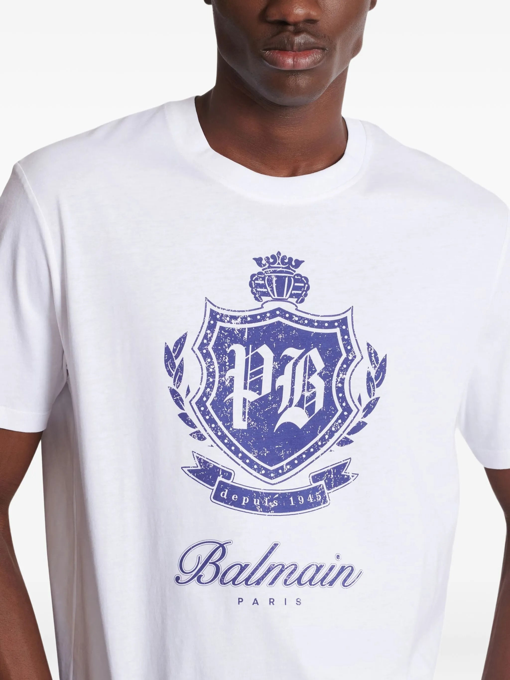 Balmain Emblem-print T-shirt - 5