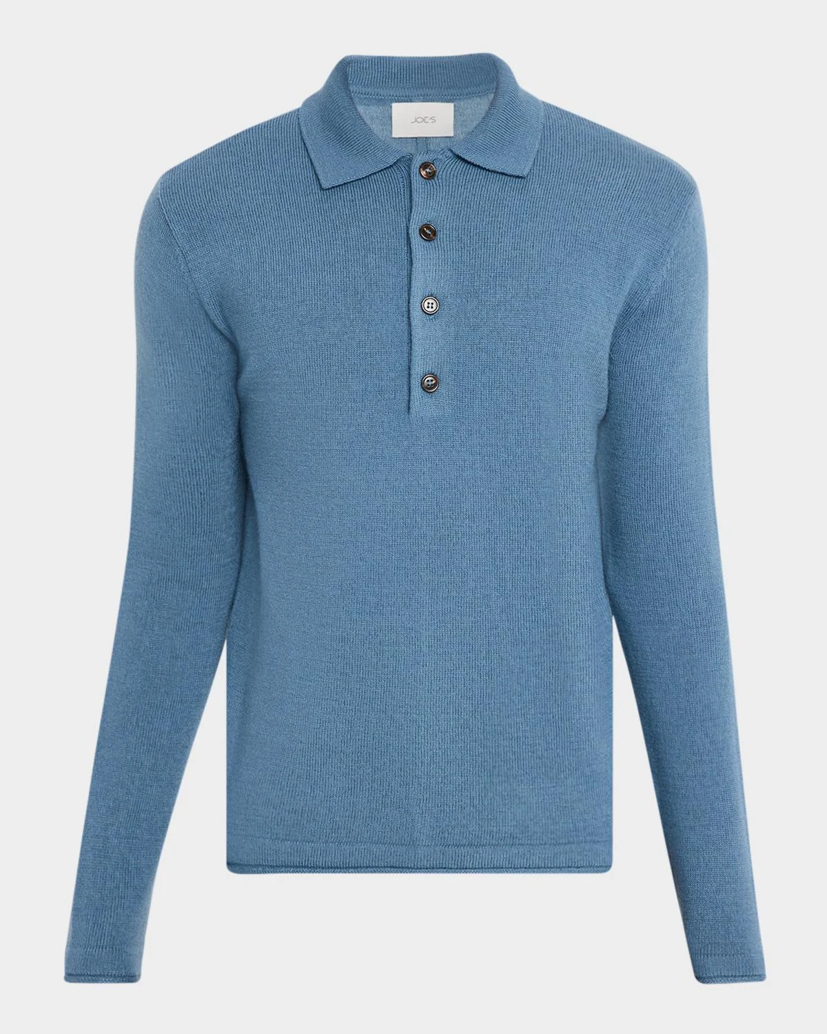 Men's Merino Wool Polo Sweater - 1