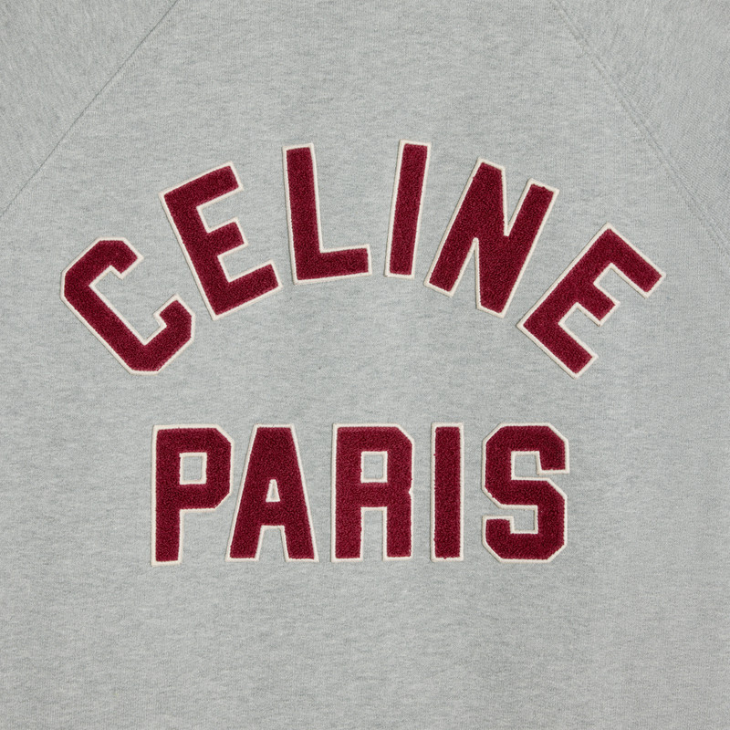 celine teddy college jacket in cotton fleece 4