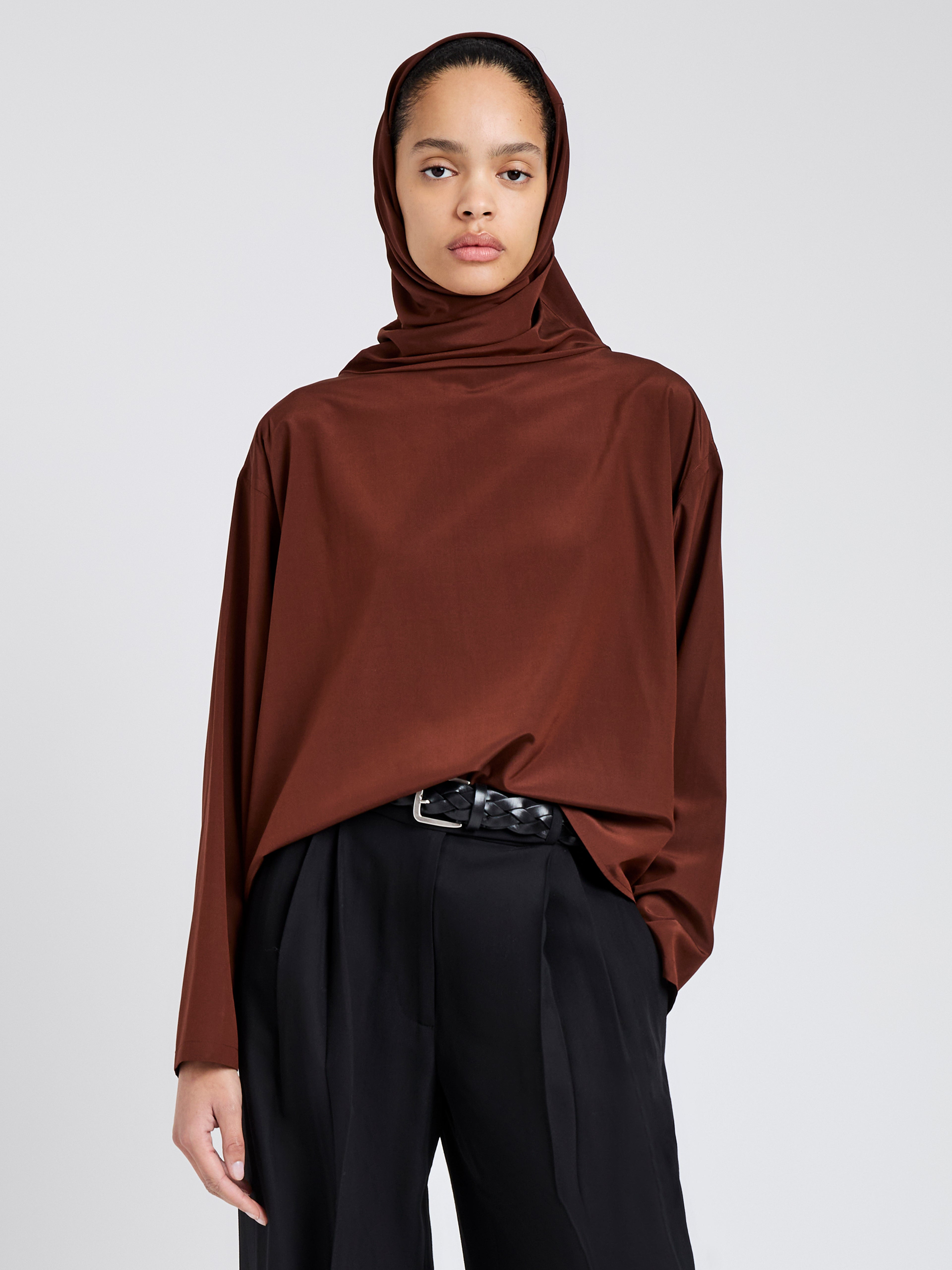 Solene Top in Silk Viscose - 2