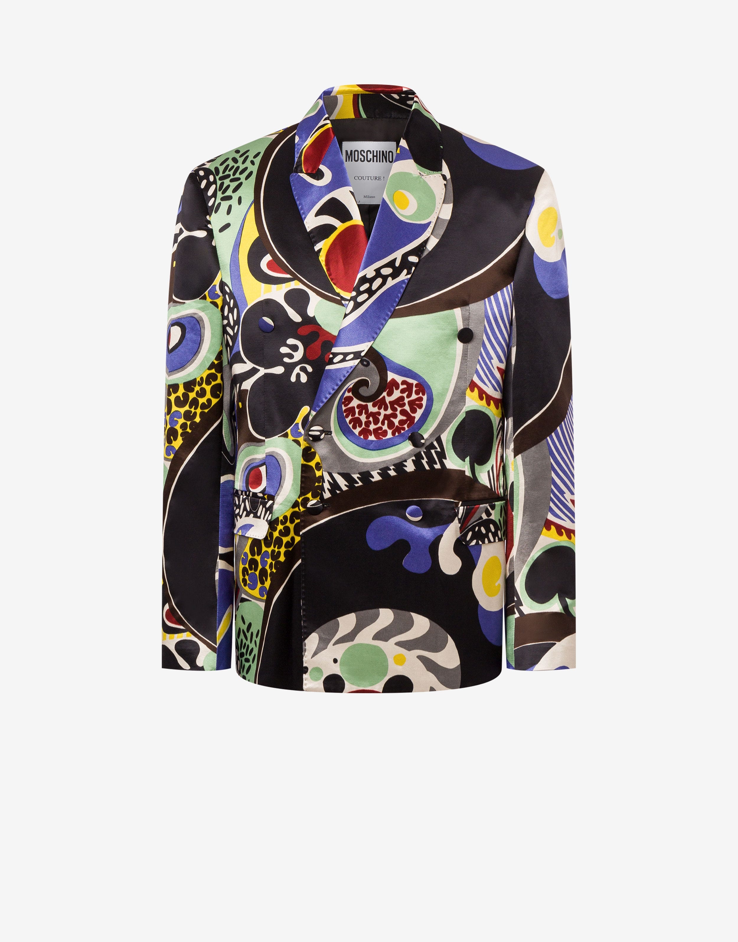 PSYCHEDELIC PRINT COTTON AND VISCOSE JACKET - 1