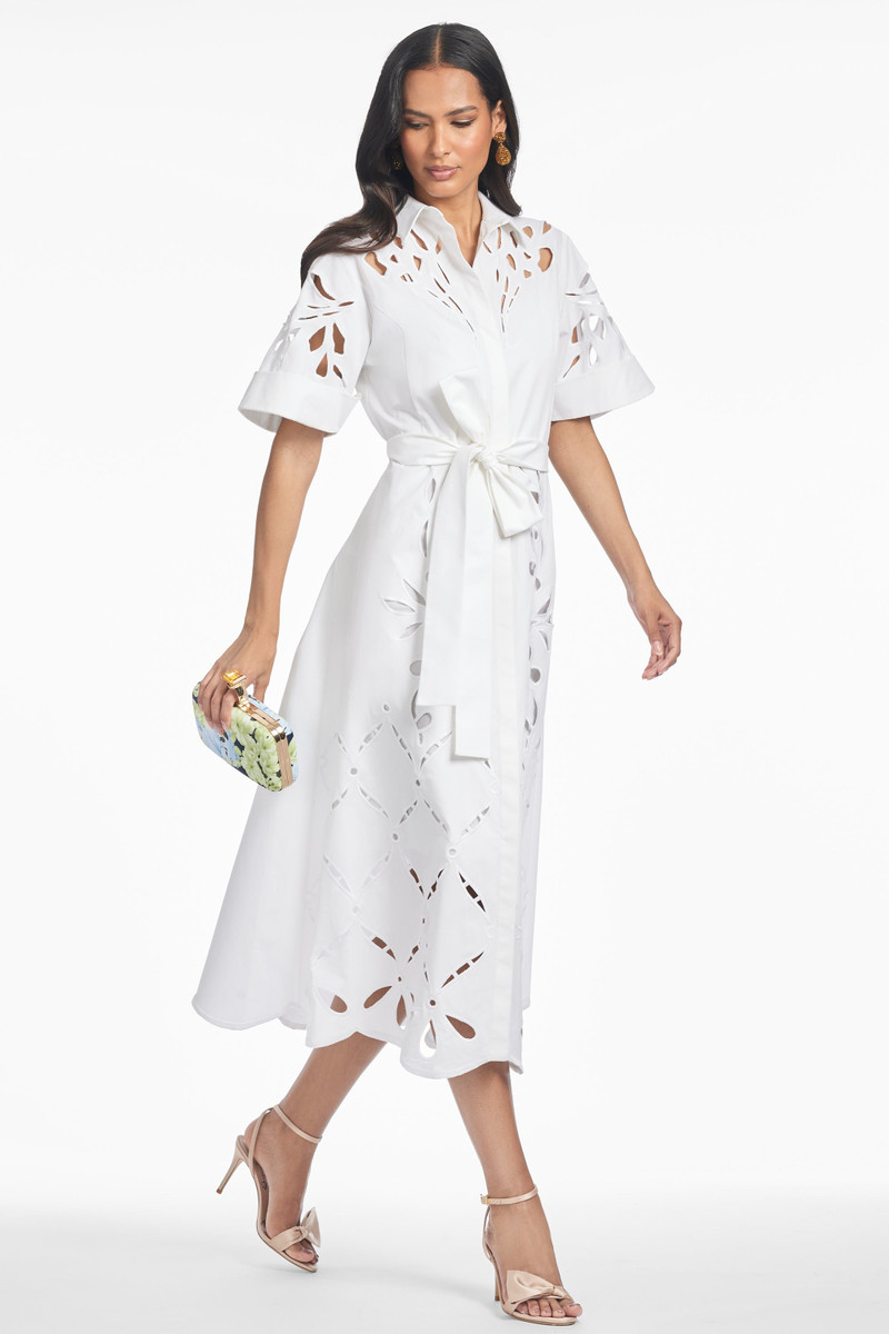 SACHIN & BABI VINCENZA DRESS - WHITE outlook