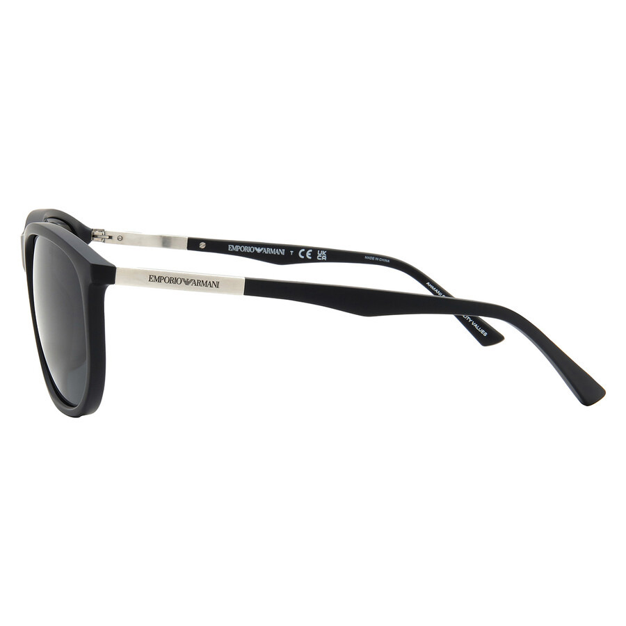 Emporio Armani Dark Grey Oval Men's Sunglasses EA4201 500187 58 - 3