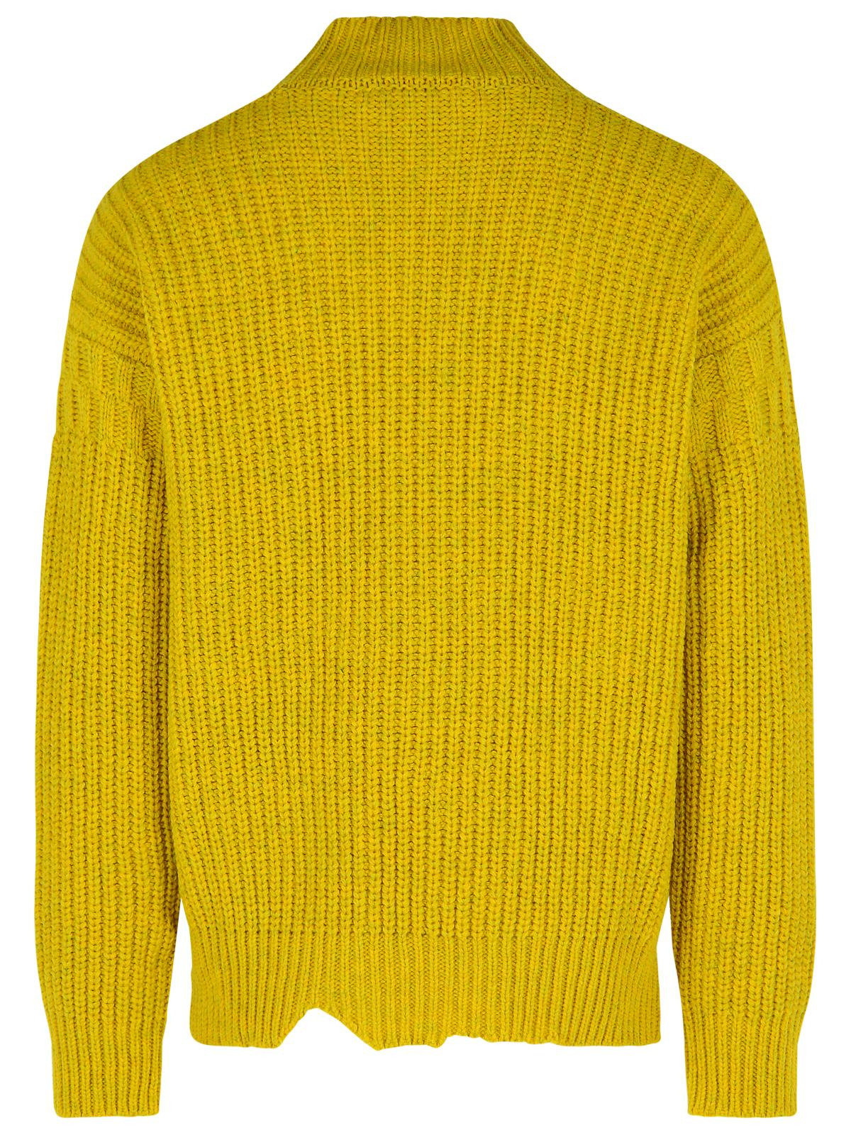 Marni Mustard Virgin Wool Turtleneck Sweater Men - 3